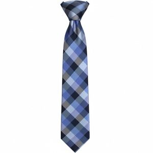 Tommy Hilfiger Silk Necktie Mens OS Blue Plaid Preppy Gingham Ivy League Classic